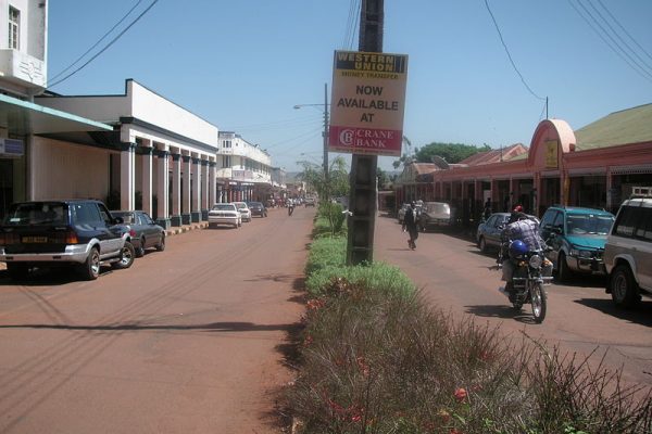 Main Street in Jinja City (Uganda)